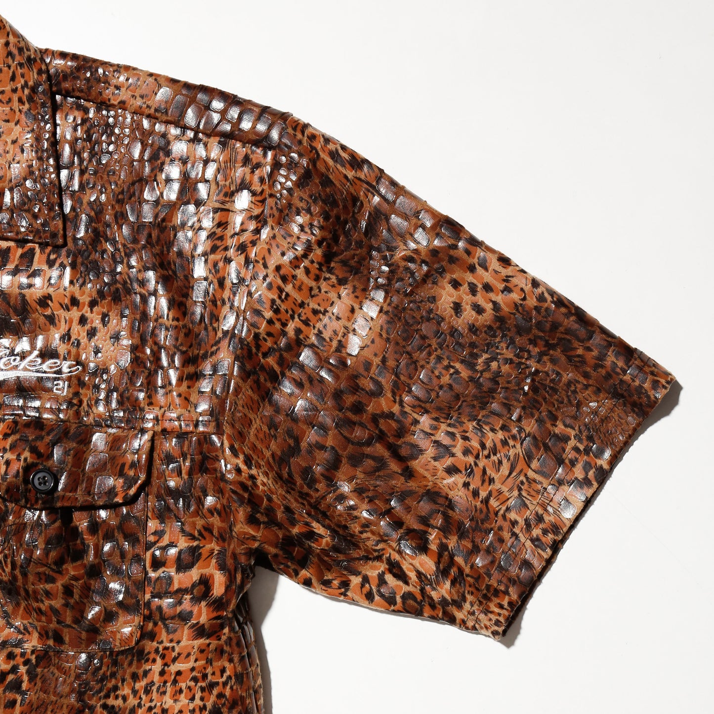 vintage joker enamel leopard h/s shirt