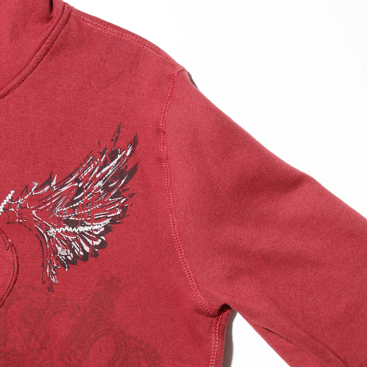 vintage hard rock cafe love/wing zip hoodie