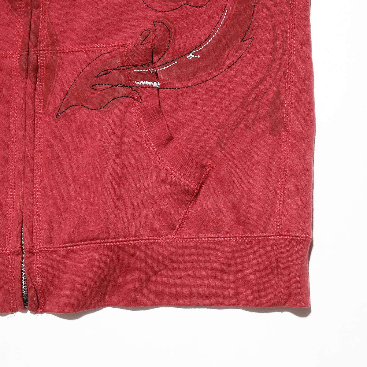 vintage hard rock cafe love/wing zip hoodie