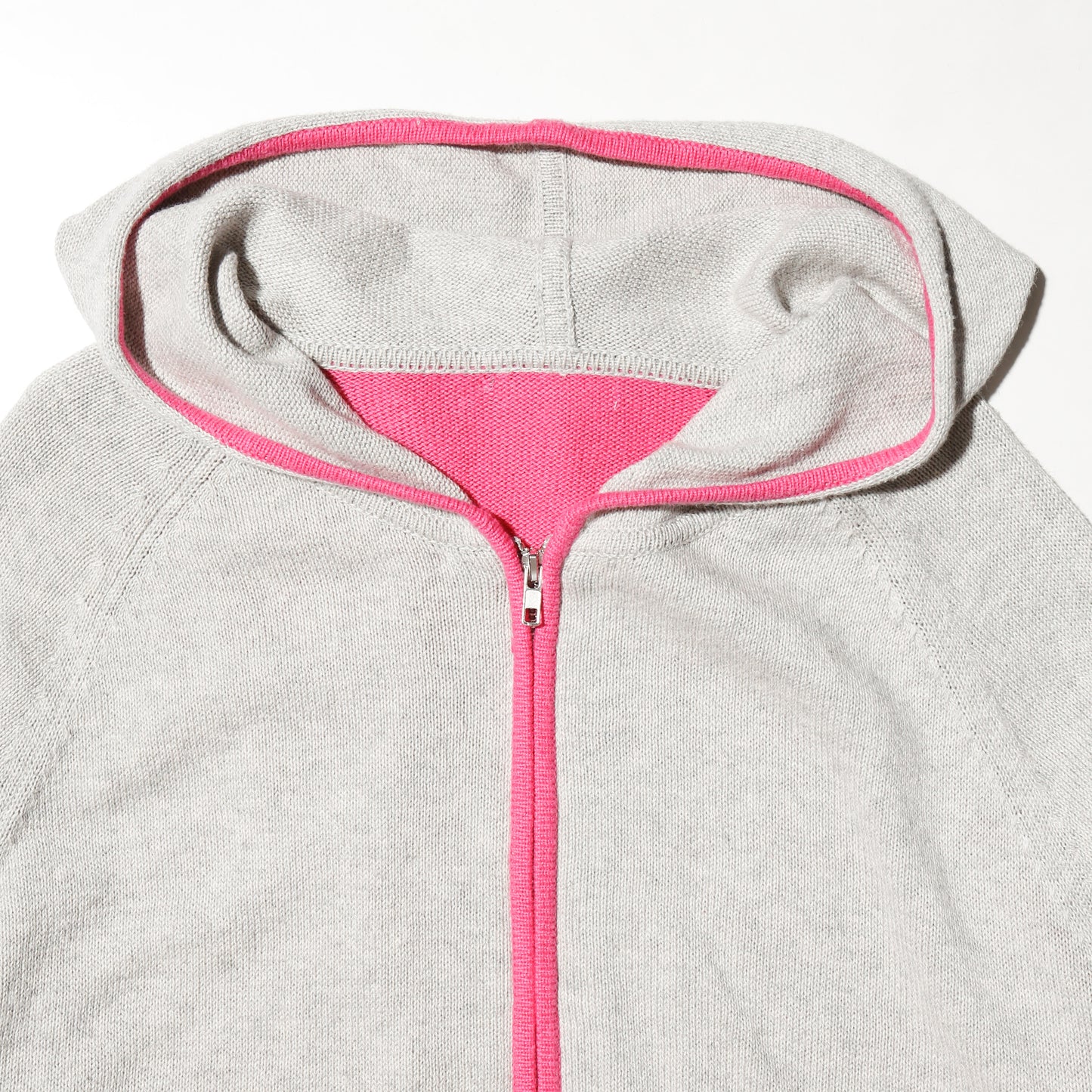 vintage switch knit hoodie
