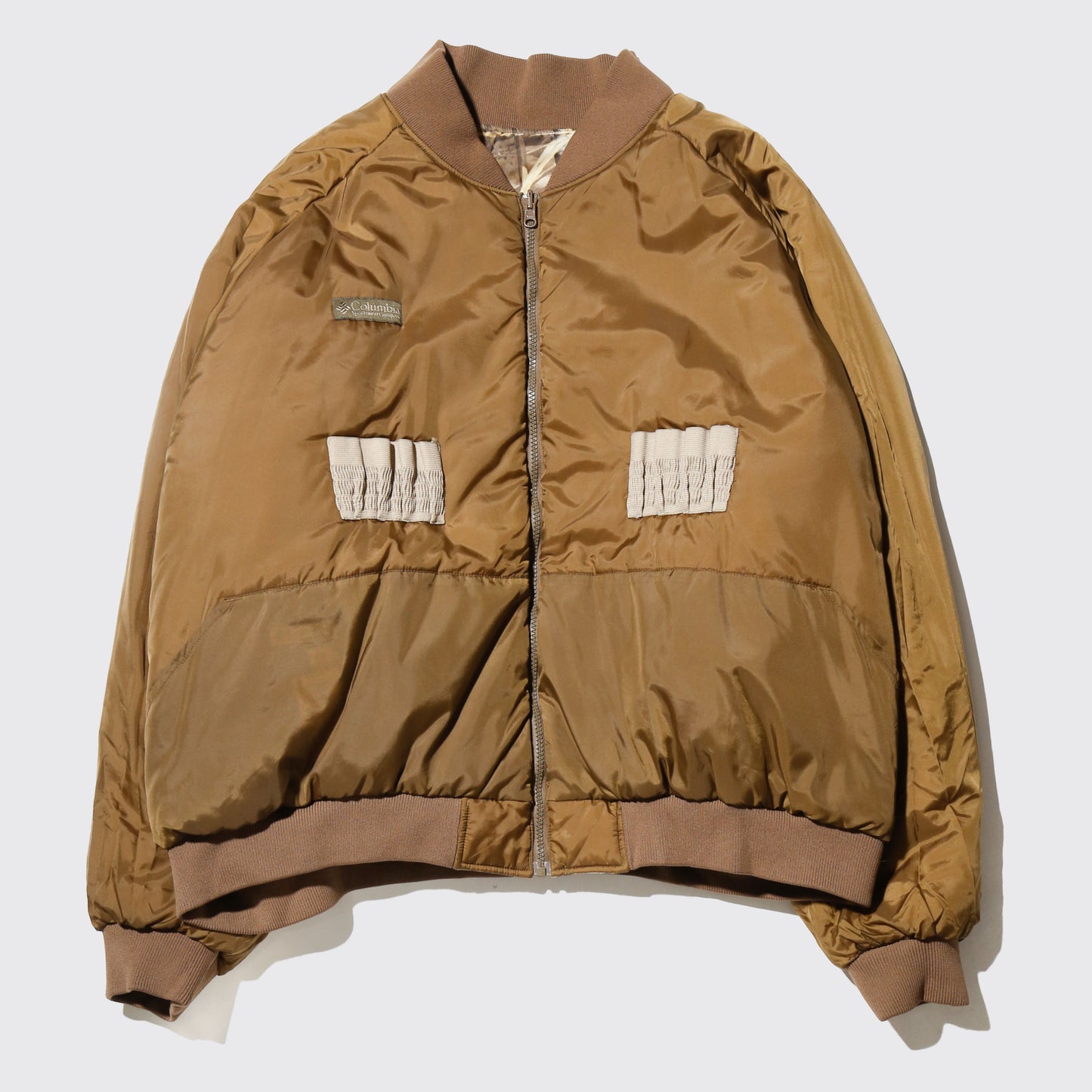 vintage columbia tree camo wide hunting jacket