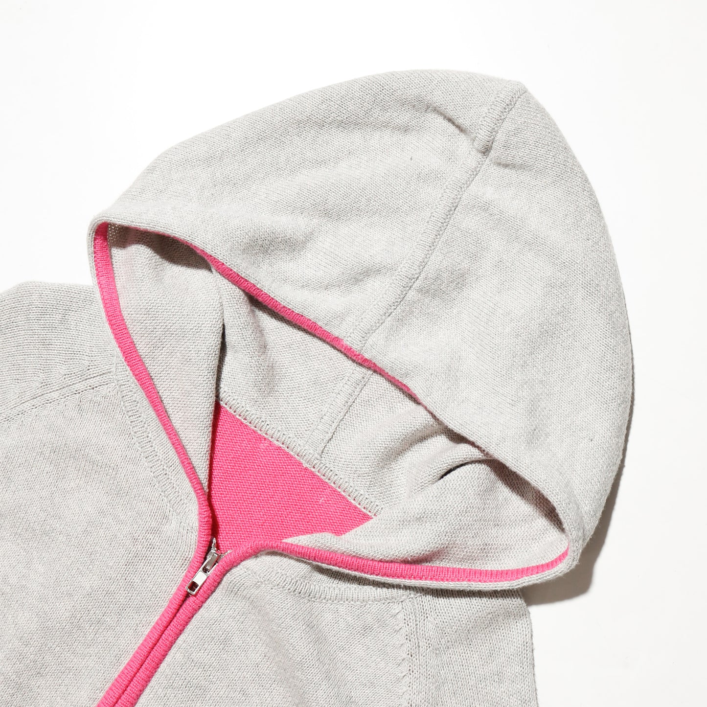 vintage switch knit hoodie