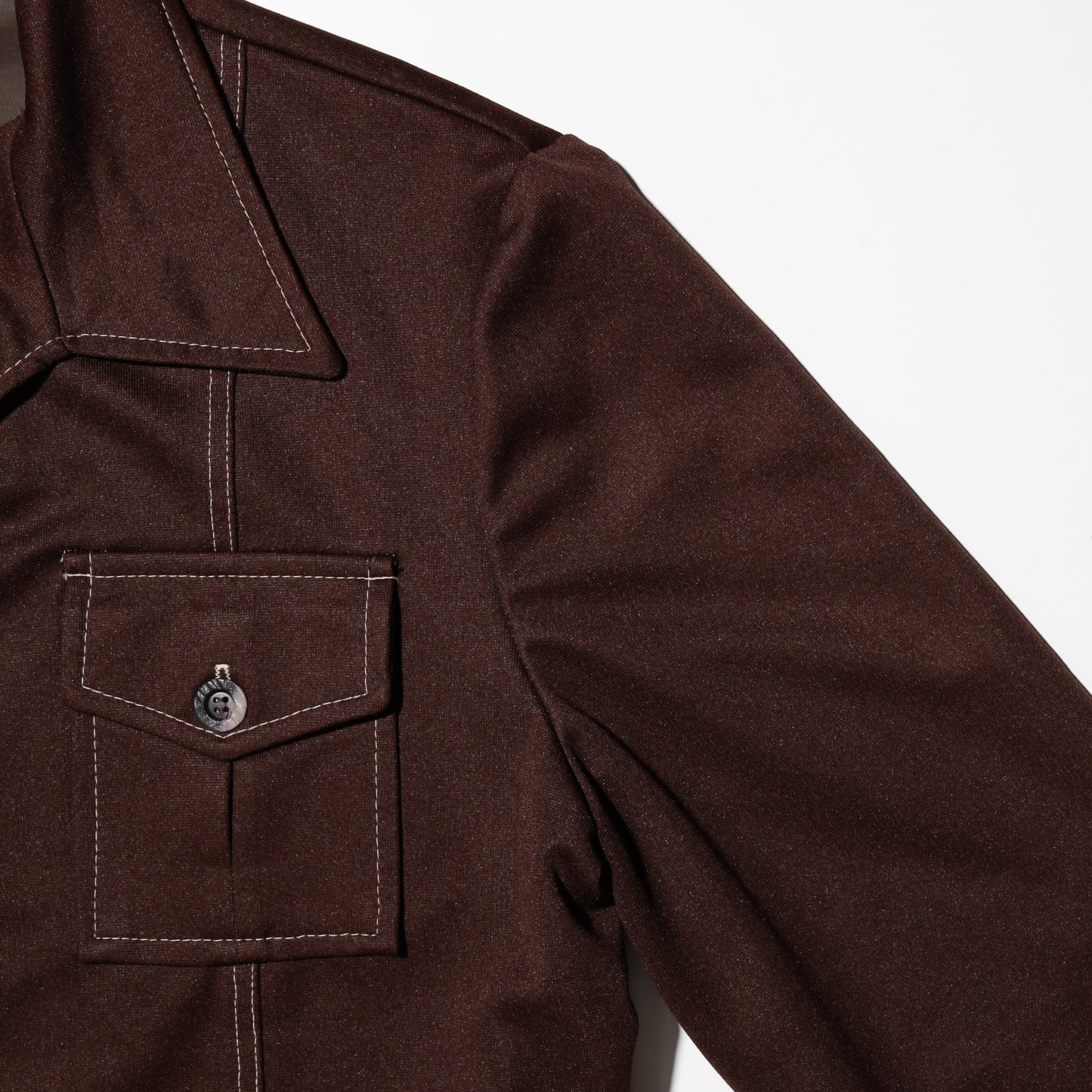 vintage 70's cropped poly trucker jacket