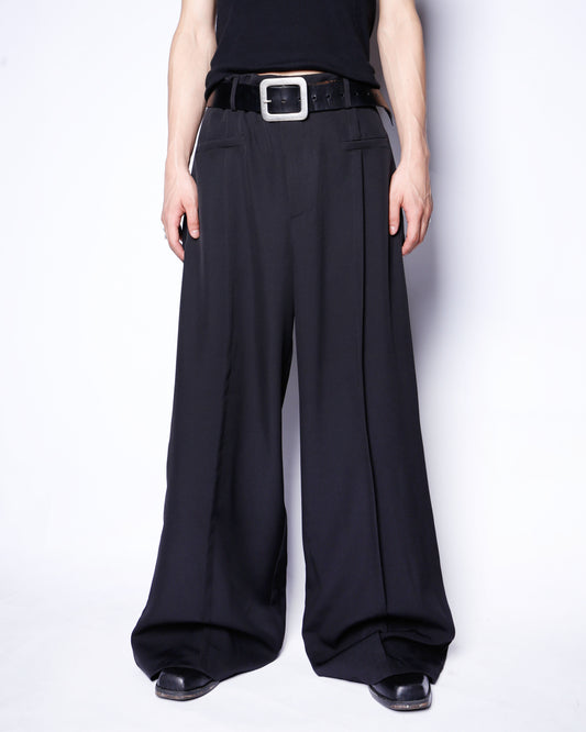 vintage center pleats wide slacks