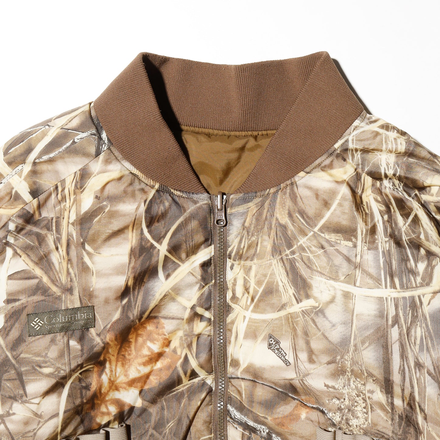 vintage columbia tree camo wide hunting jacket