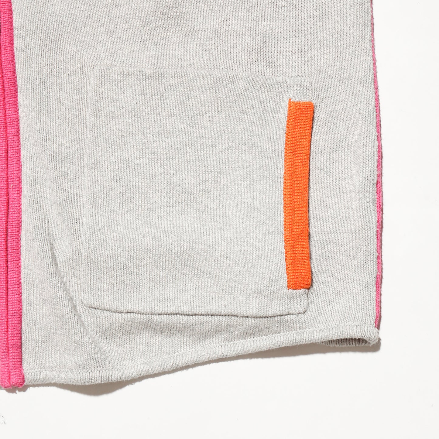 vintage switch knit hoodie