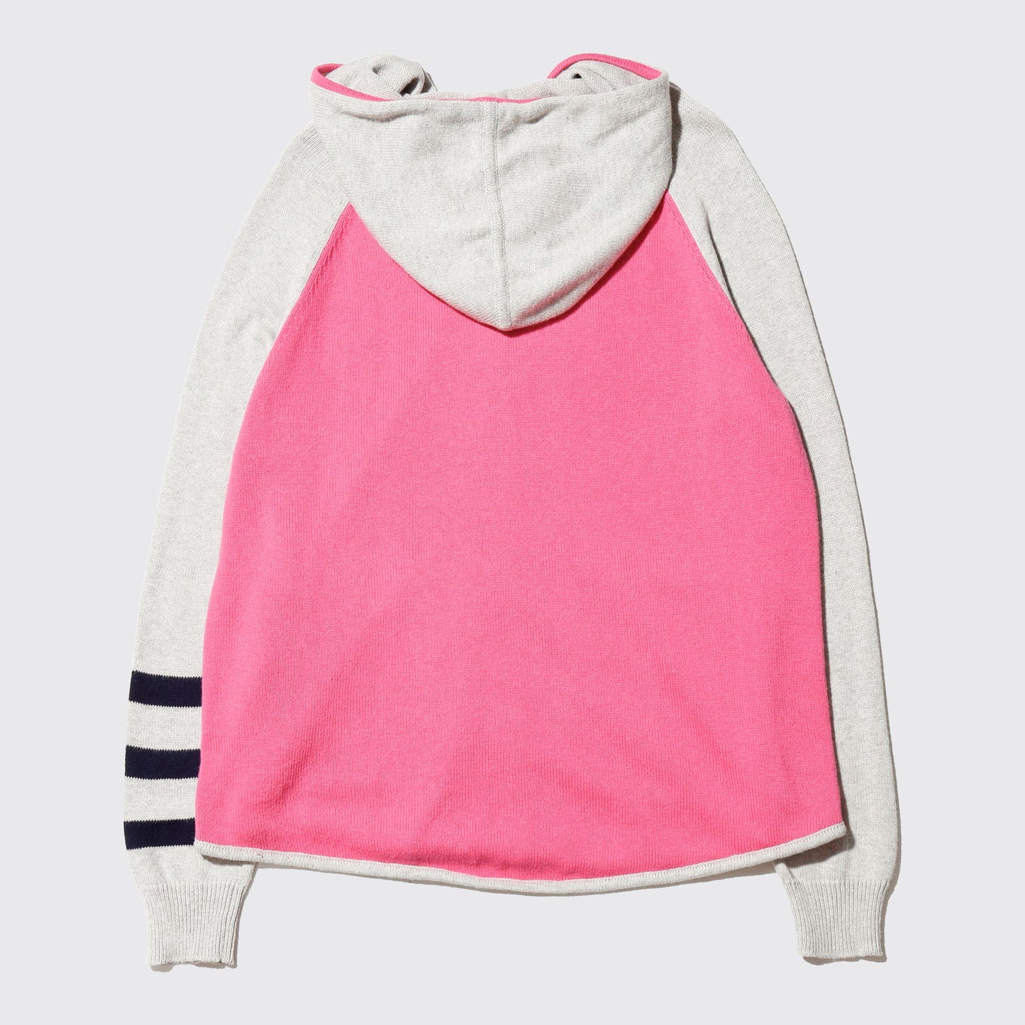 vintage switch knit hoodie