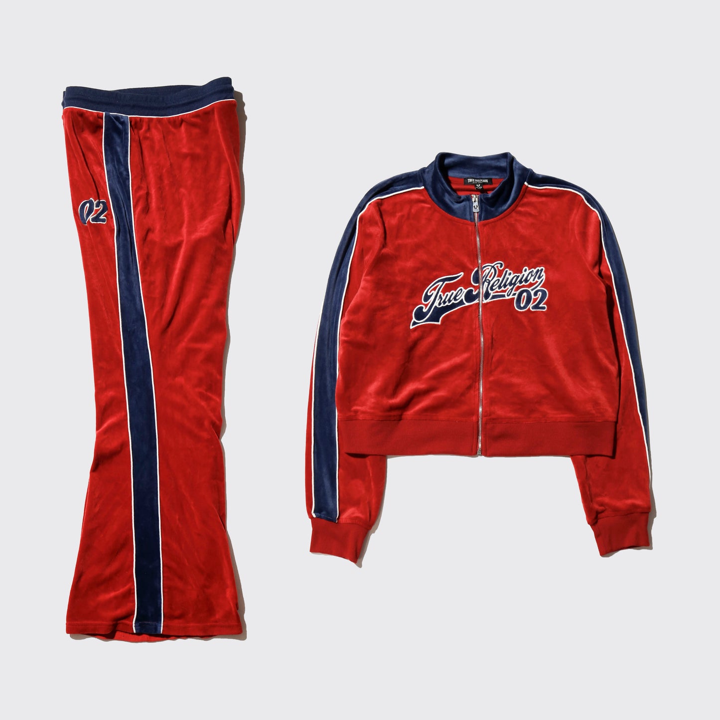 vintage 00's true religion velour truck set up
