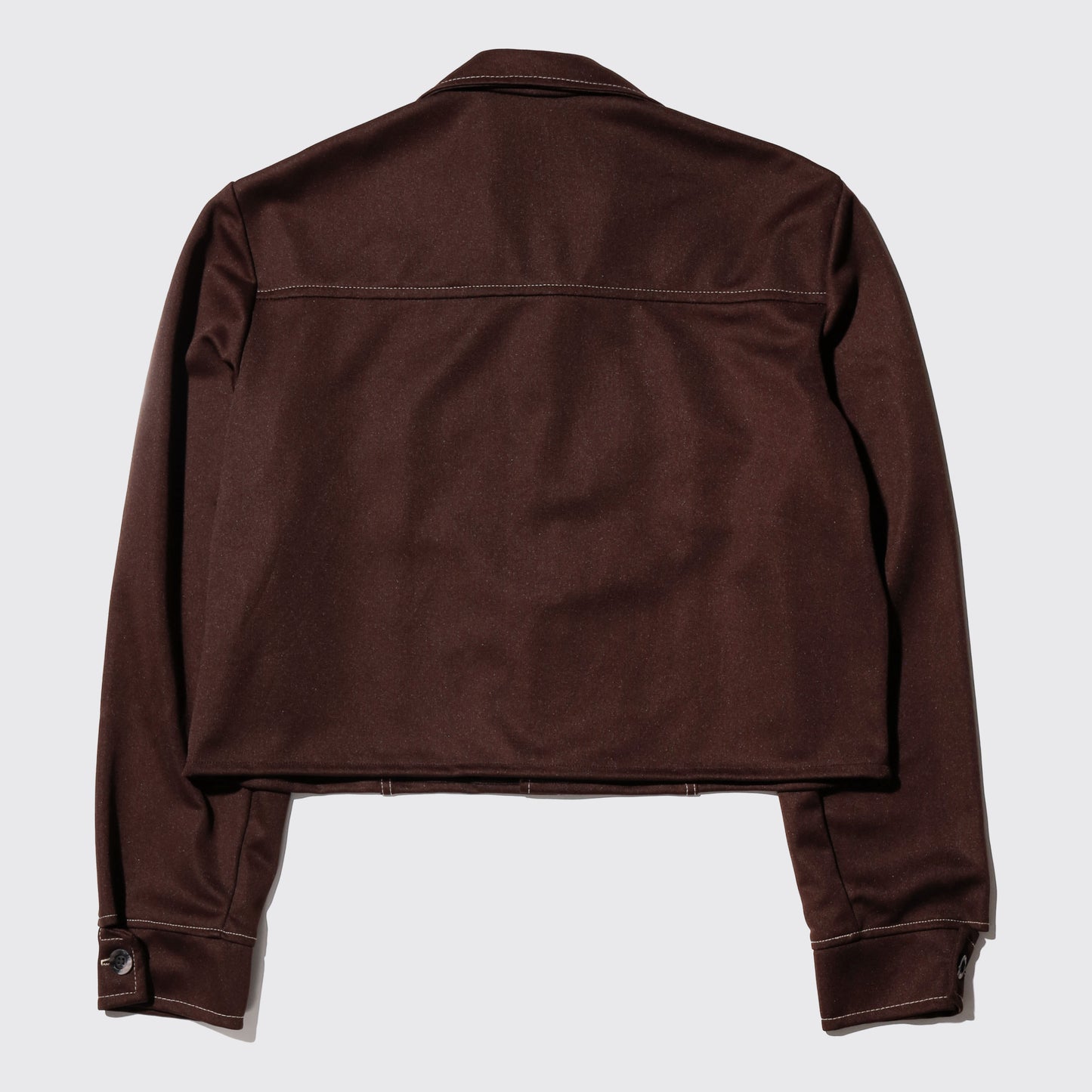 vintage 70's cropped poly trucker jacket