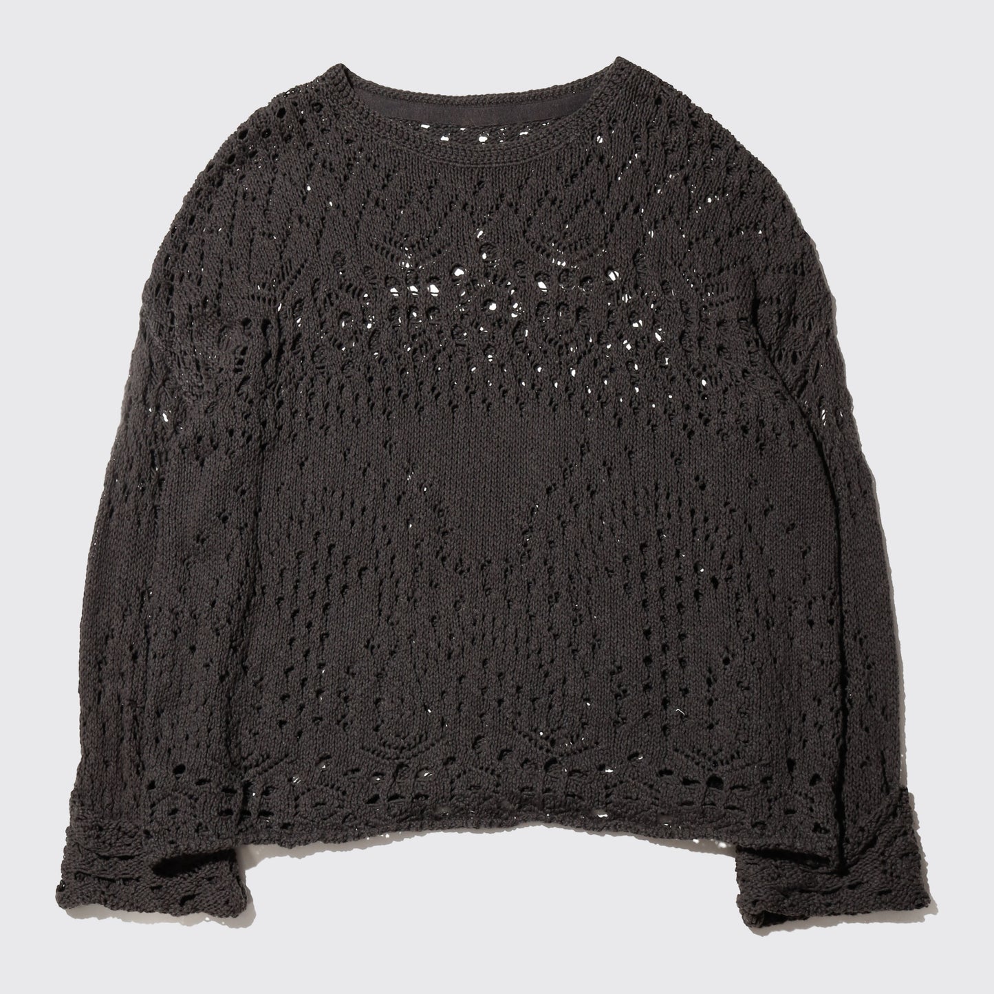 vintage crochet wide pullover