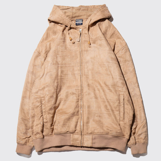 vintage bills loose zipped hoodie