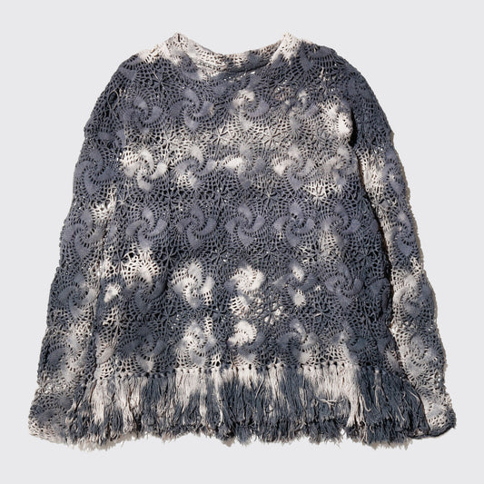 *one-off acid dye vintage lace up pullover