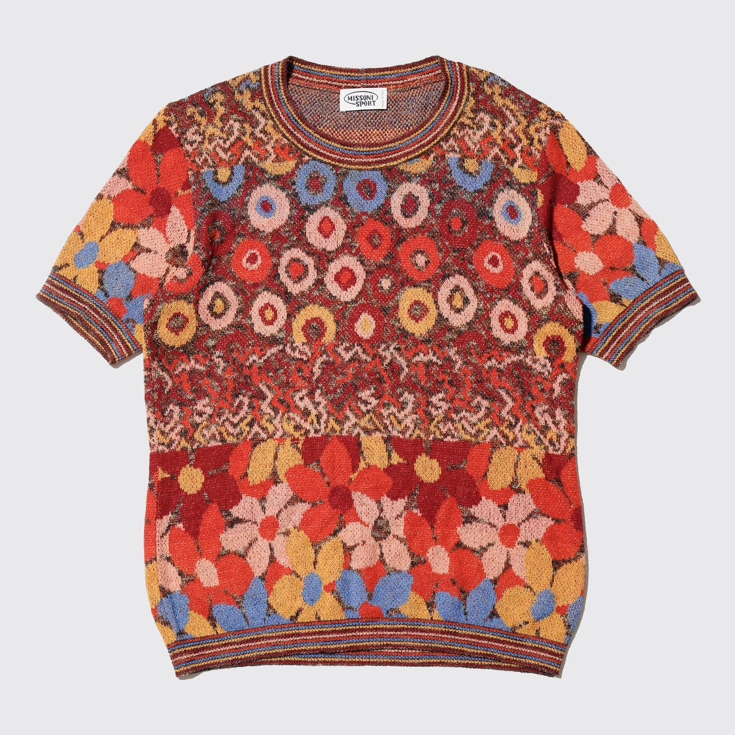 vintage 80's Missoni bohemian floral knit h/s