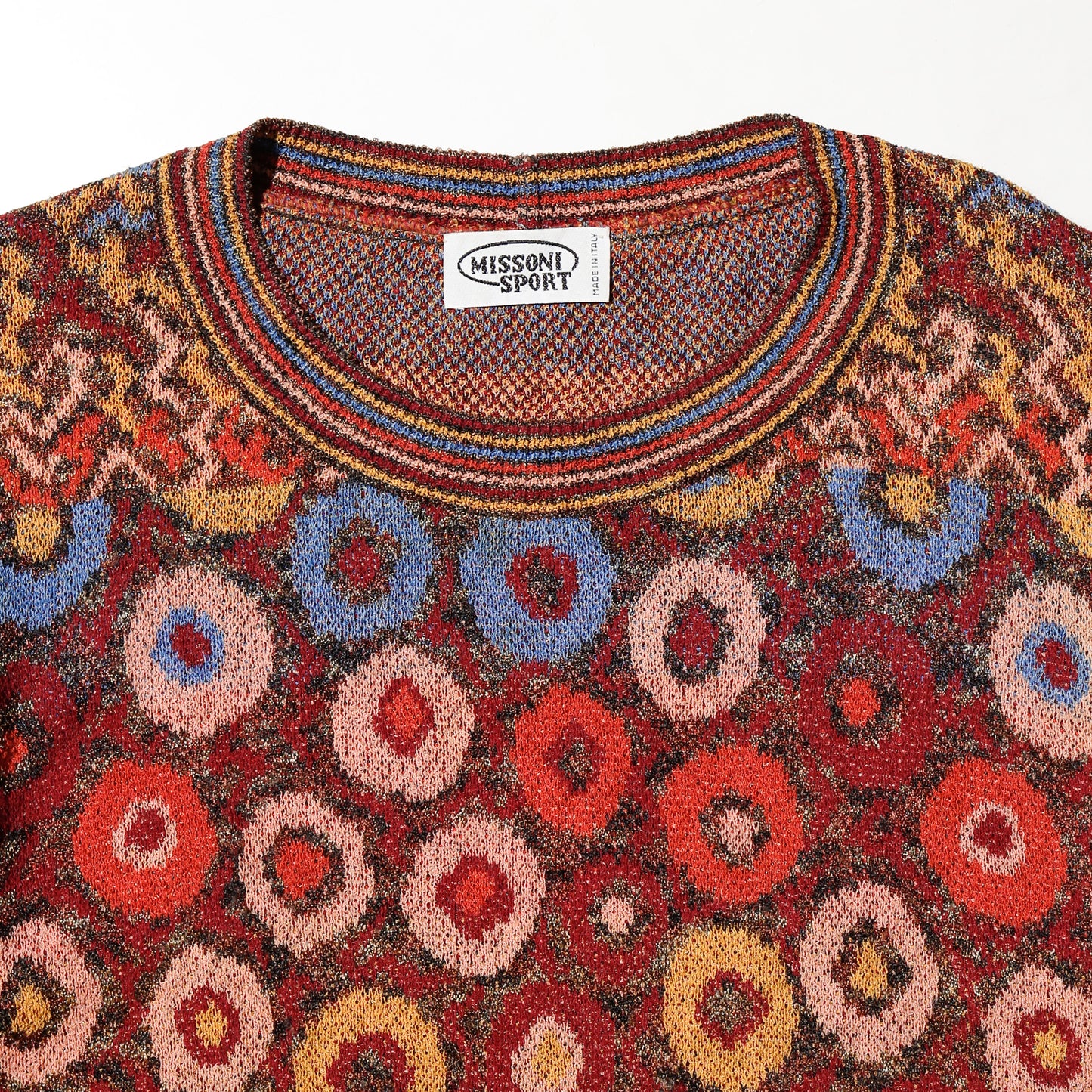 vintage 80's Missoni bohemian floral knit h/s