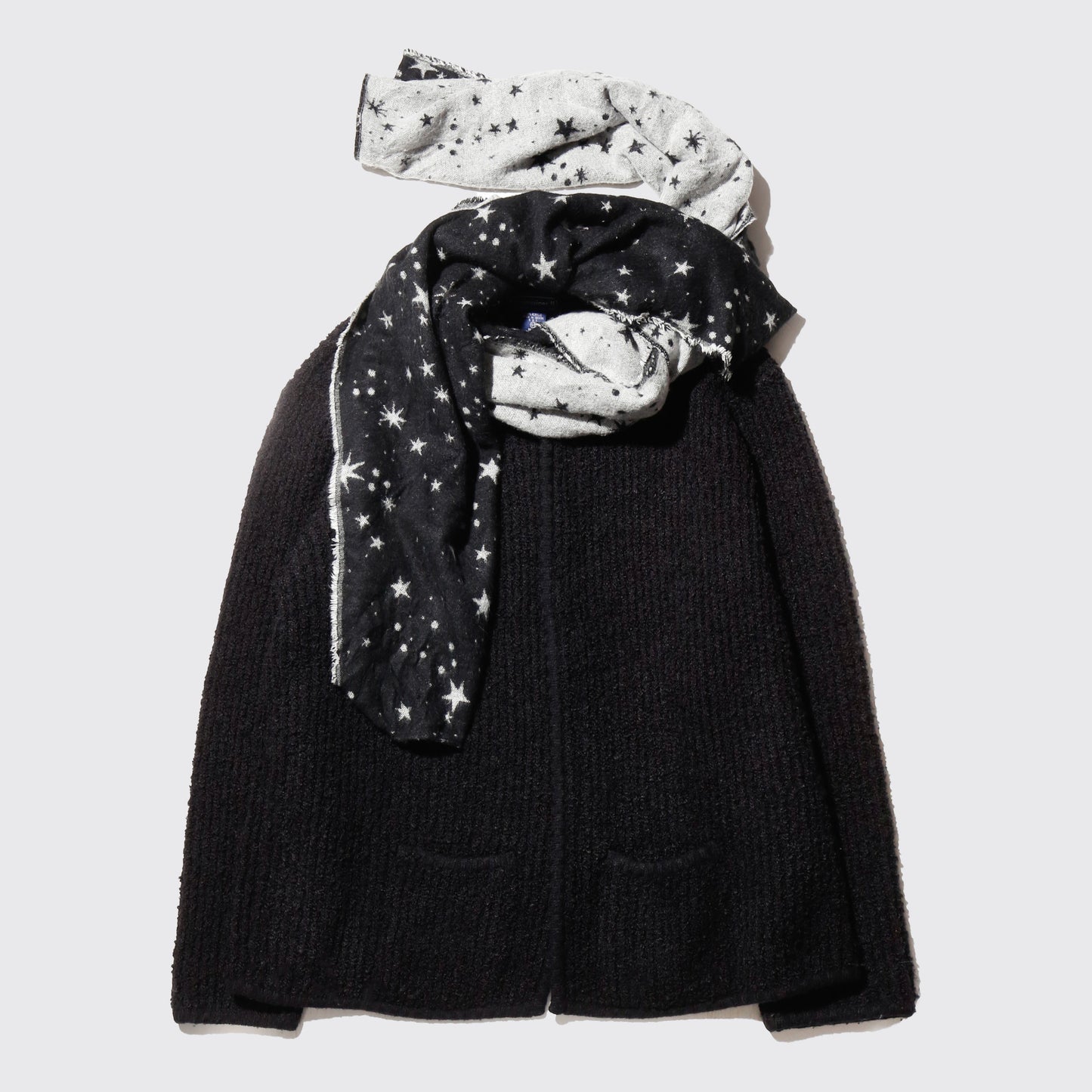 *one-off with muffler knit jacket