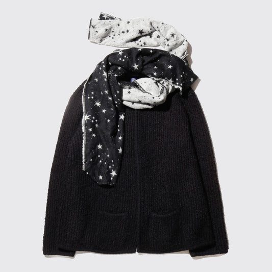 *one-off with muffler knit jacket