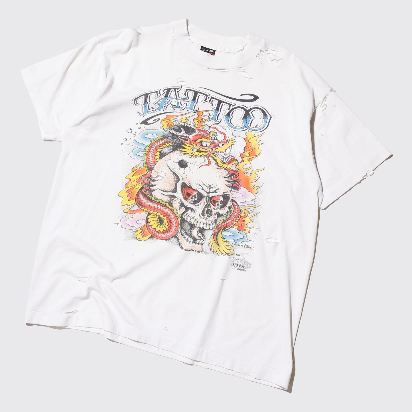 vintage 1988's J.D. Crowe tatto broken t-shirt
