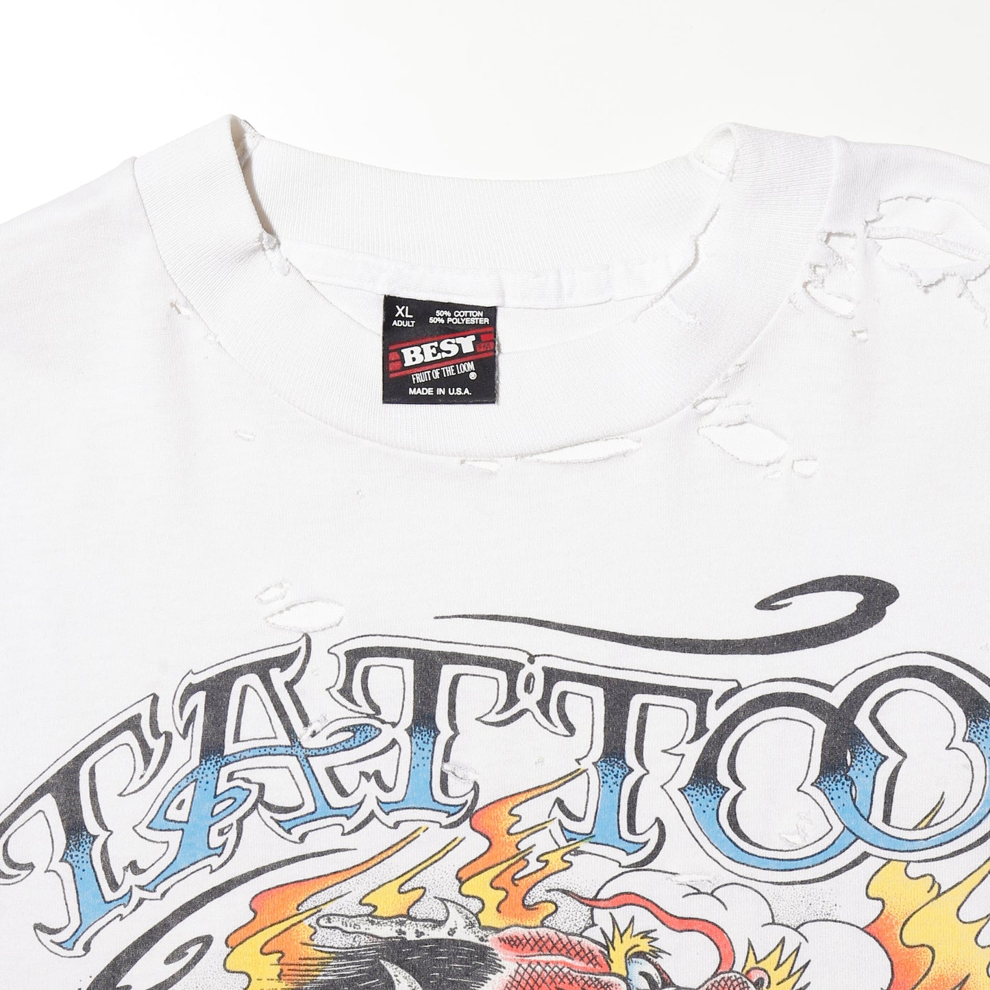 vintage 1988's J.D. Crowe tatto broken t-shirt