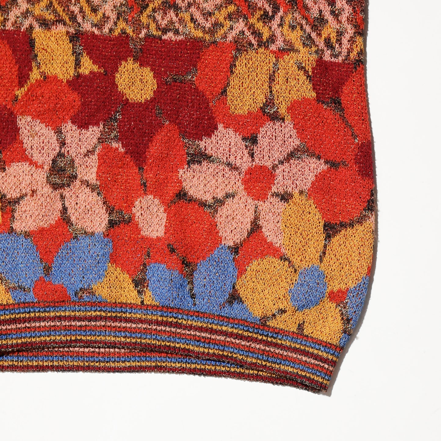 vintage 80's Missoni bohemian floral knit h/s