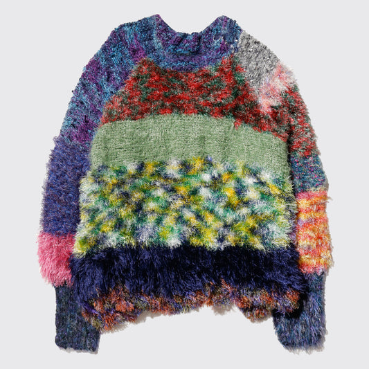 vintage flower garden bohemian sweater