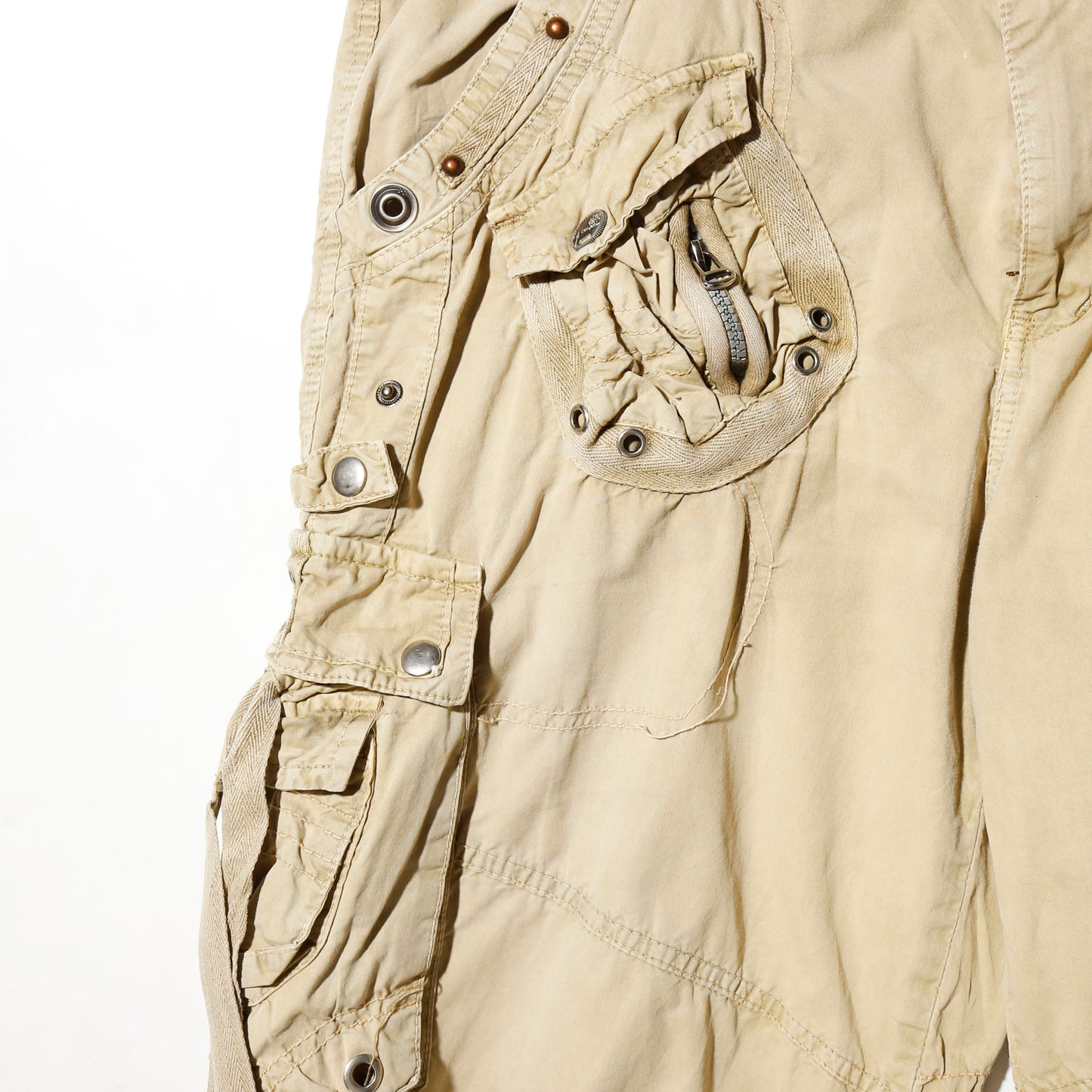 vintage utility cargo shorts