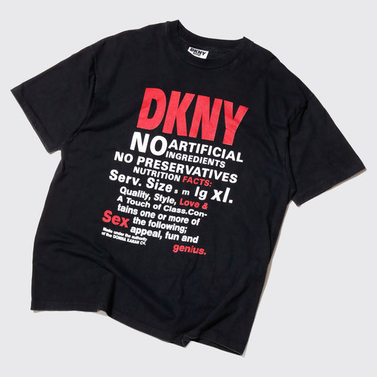 vintage 90's DKNY sex Instruction label t-shirt