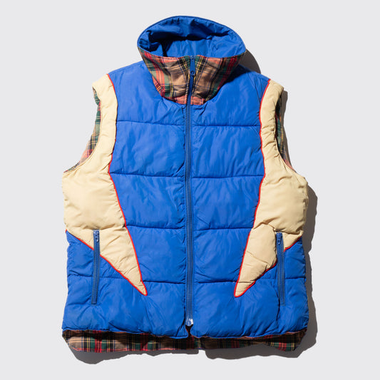 vintage reversible padded vest