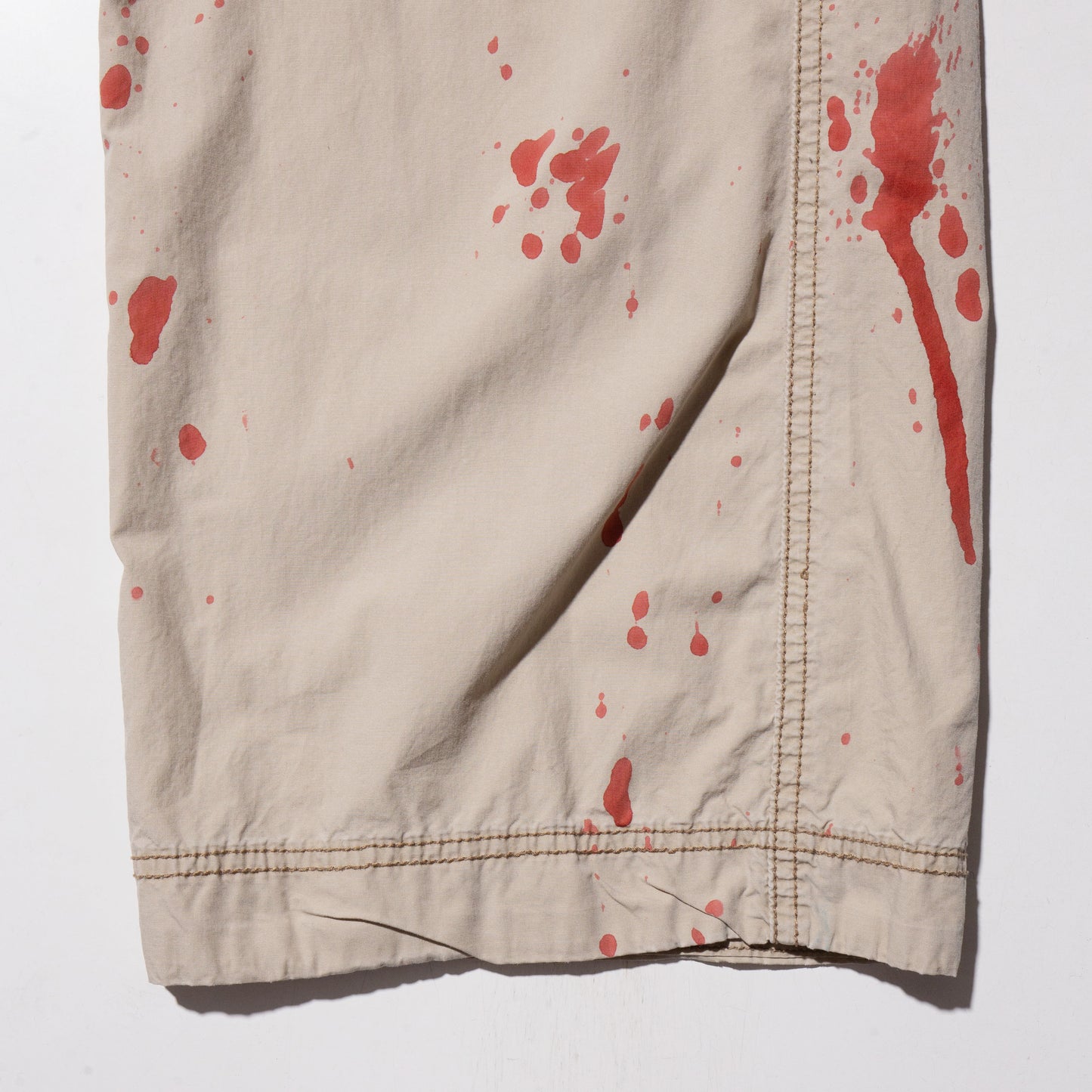 vintage painted cargo trouser