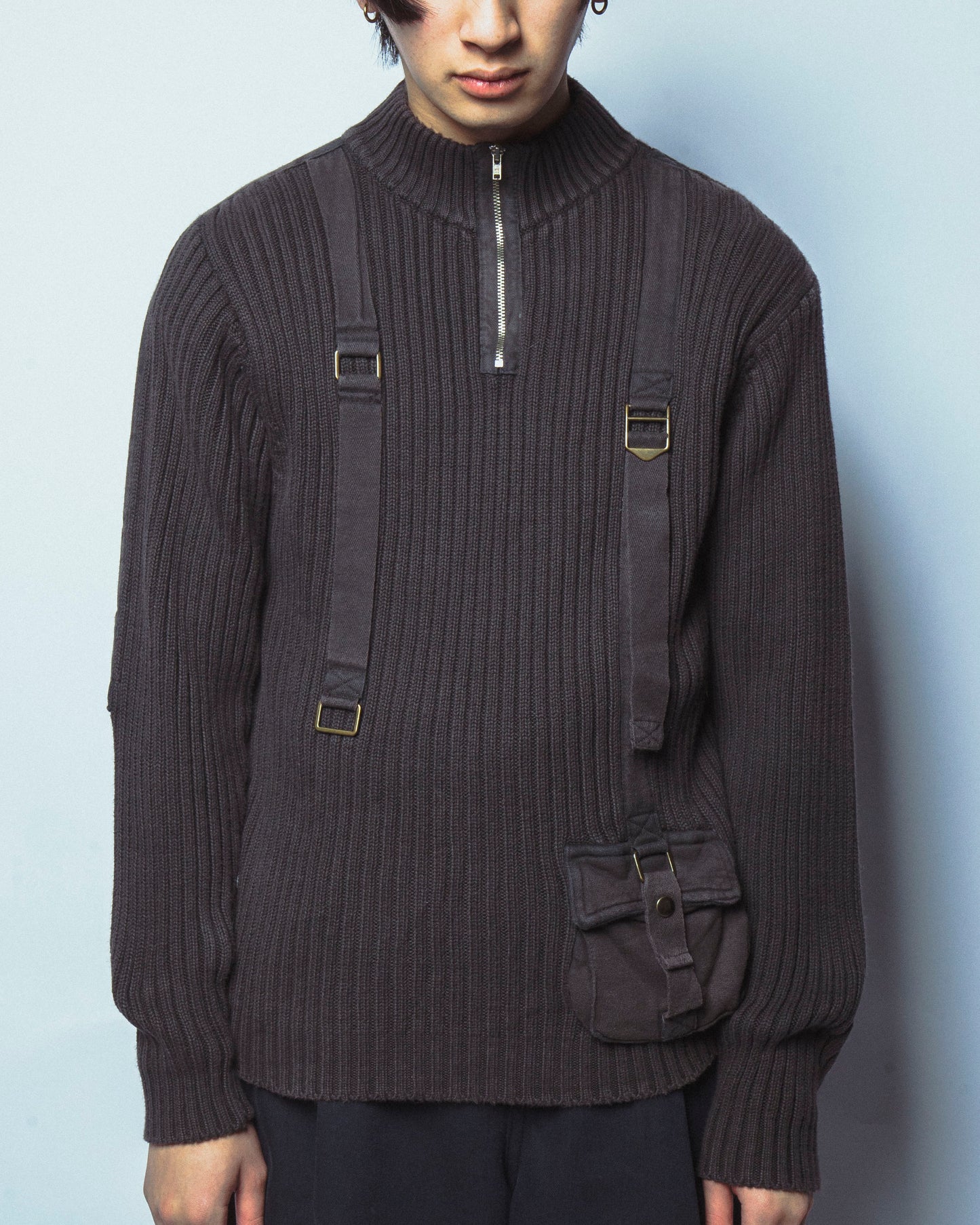 vintage half zip commando sweater