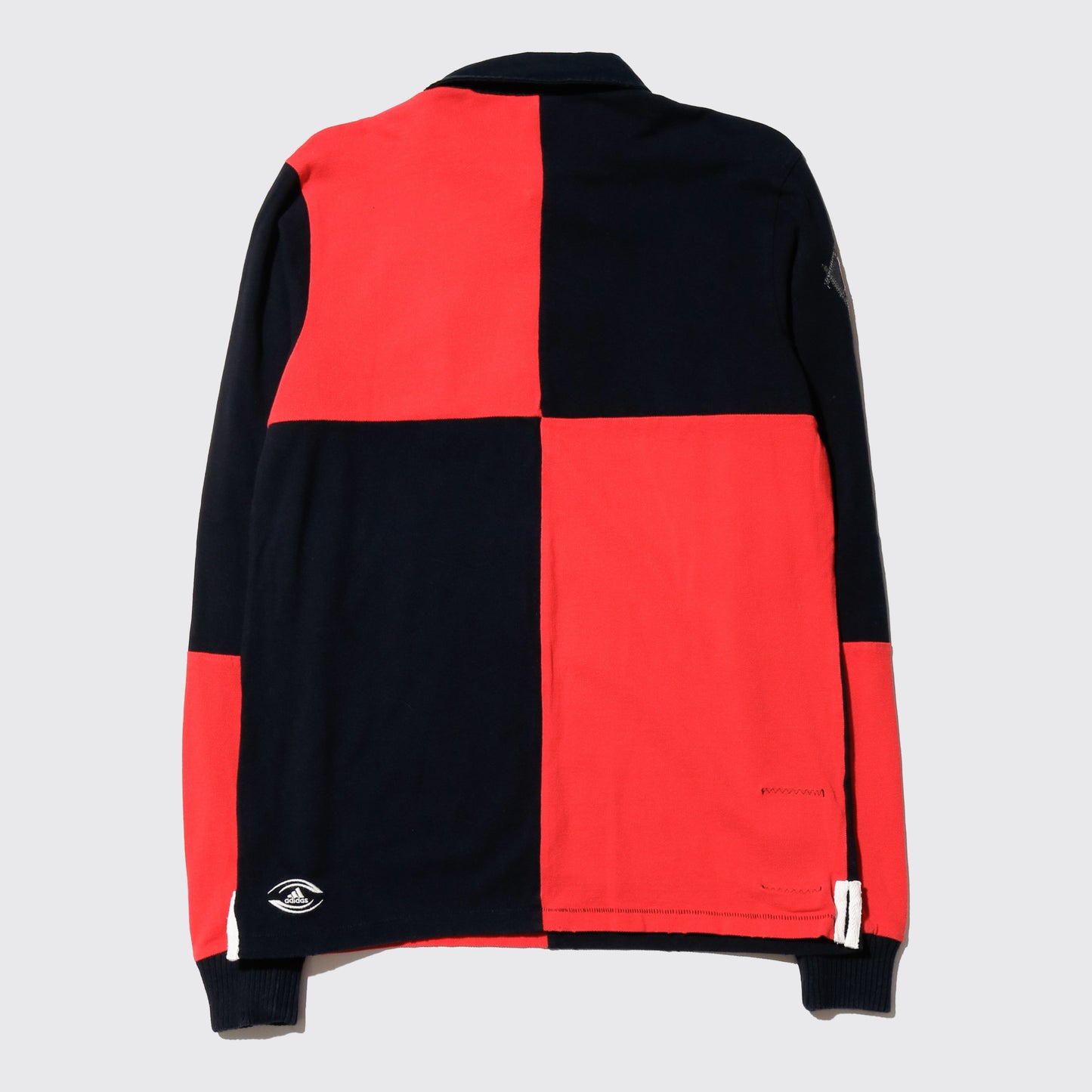 vintage 00's adidas paneled rugger shirt