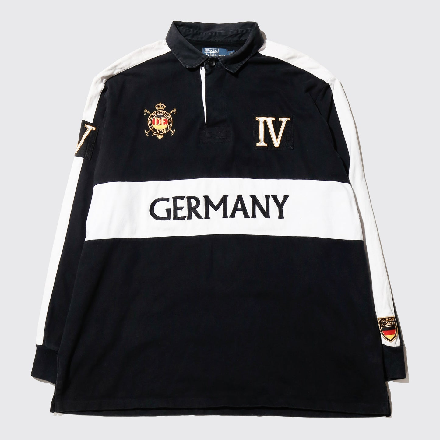 vintage 00's polo ralph lauren germany emblem rugger shirt