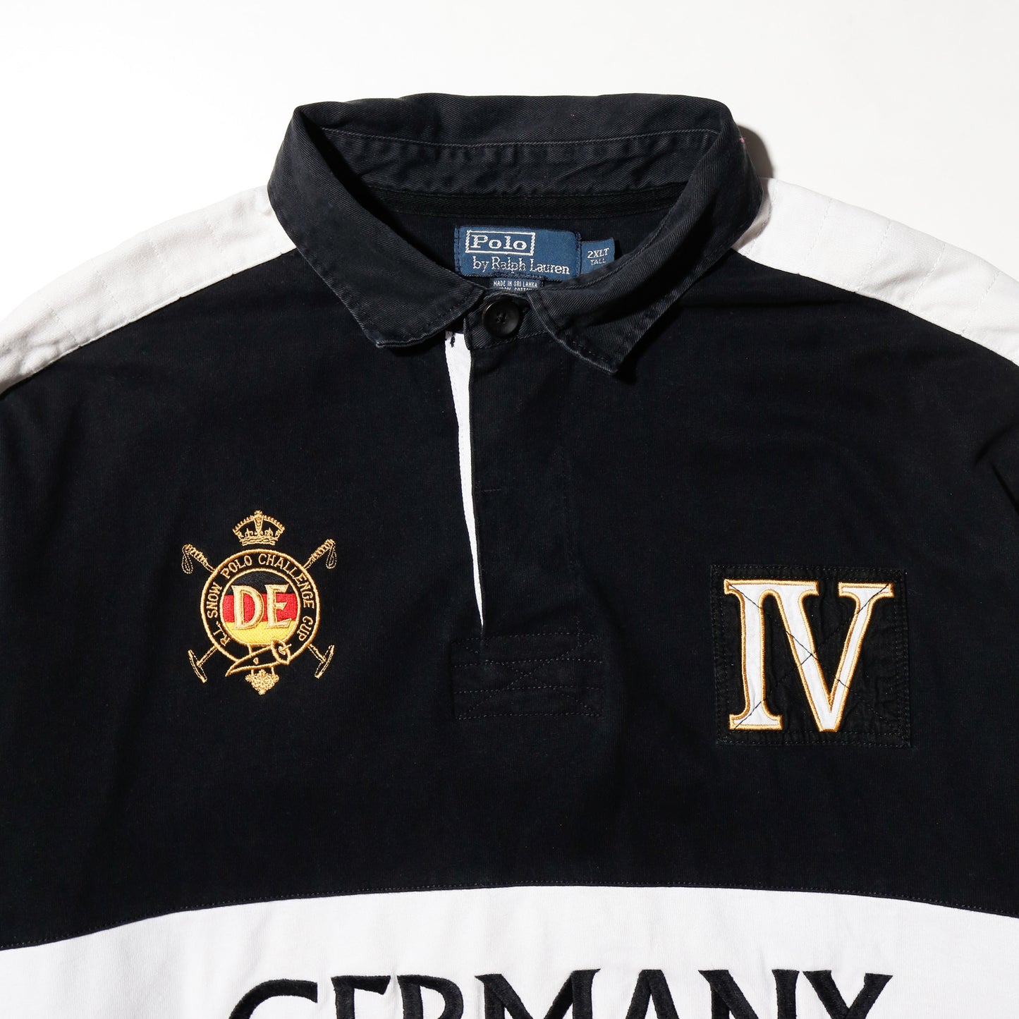 vintage 00's polo ralph lauren germany emblem rugger shirt