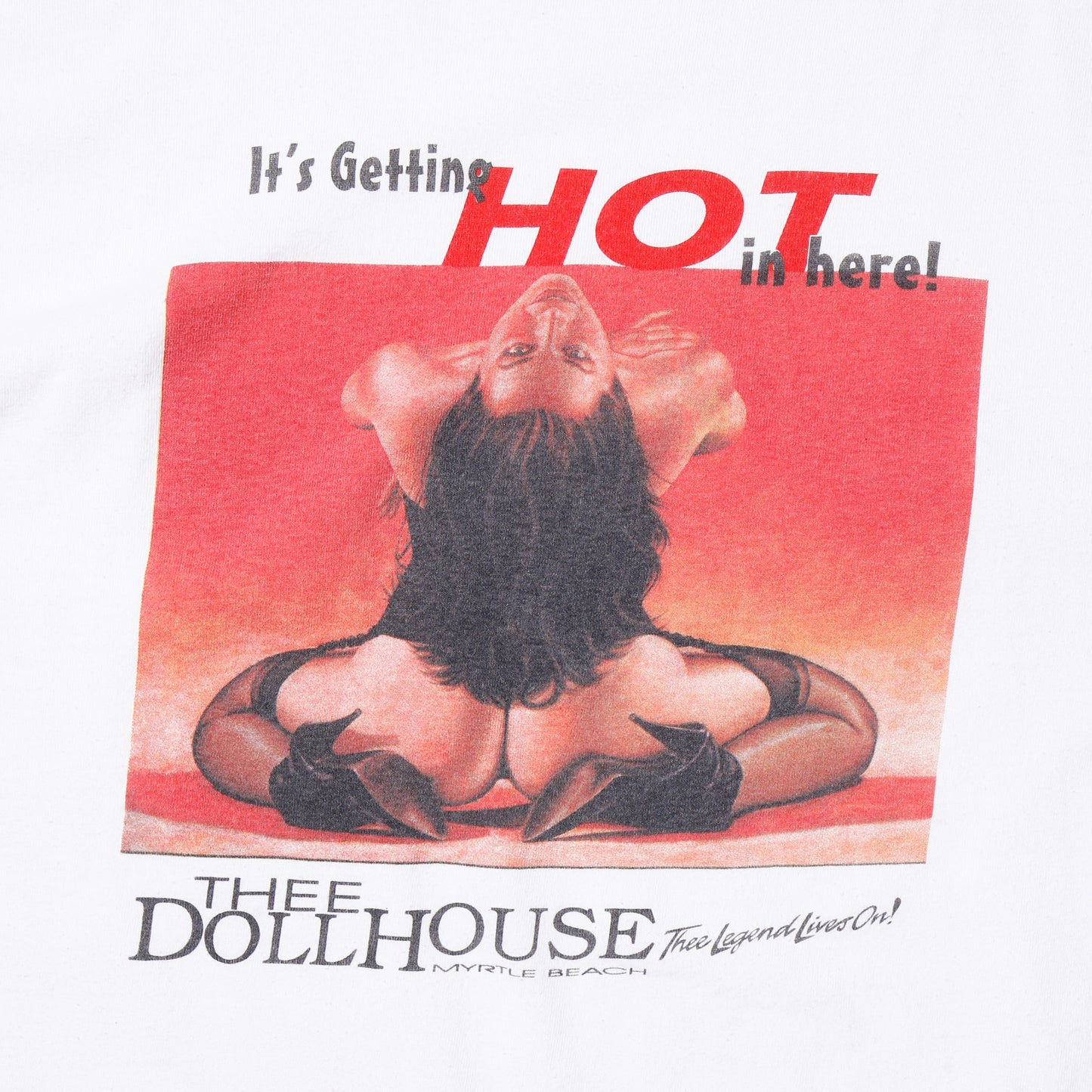 vintage 90-00's thee dollhouse strip club t-shirt