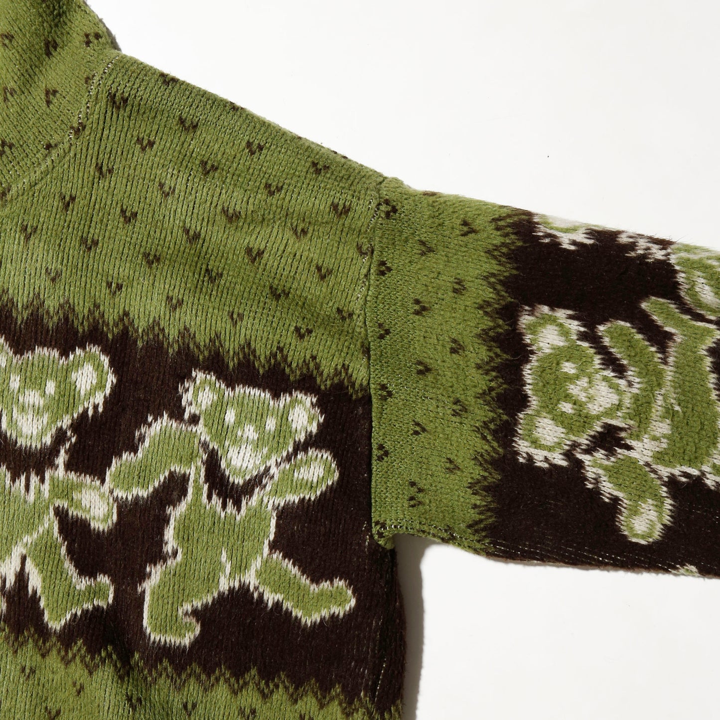 vintage dead bear alpaca wool hoodie