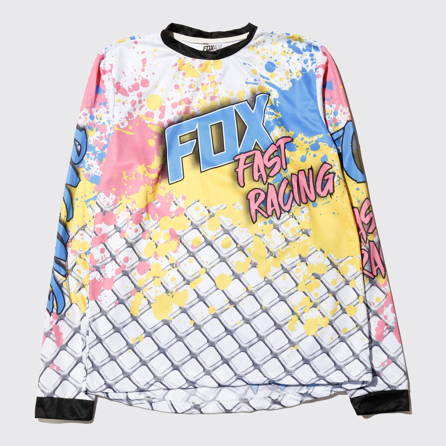 vintage fox racing splashed motocross l/s