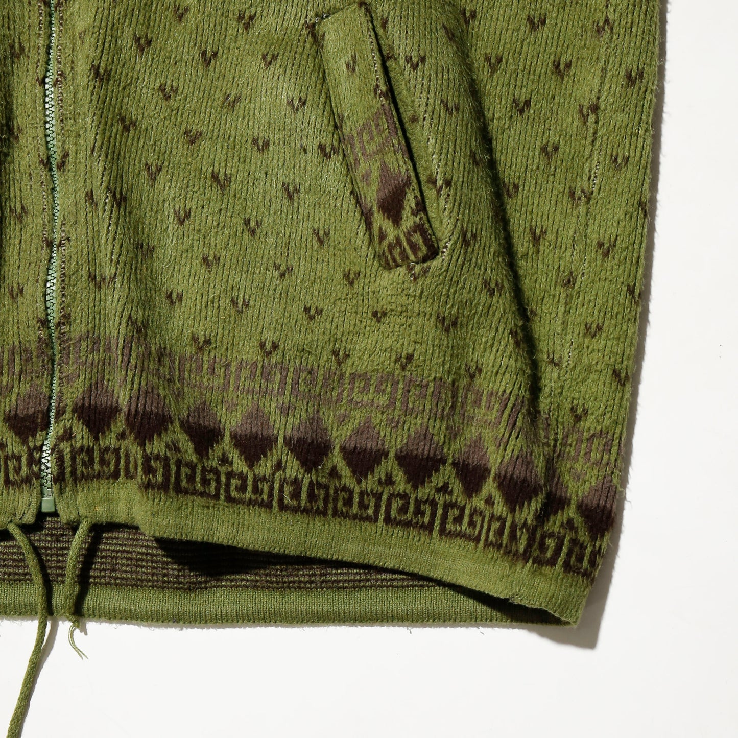 vintage dead bear alpaca wool hoodie