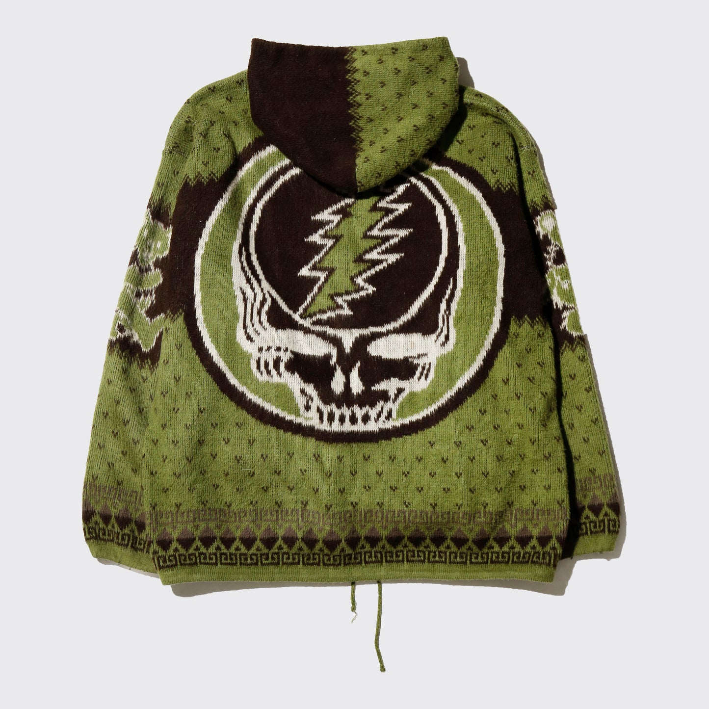 vintage dead bear alpaca wool hoodie
