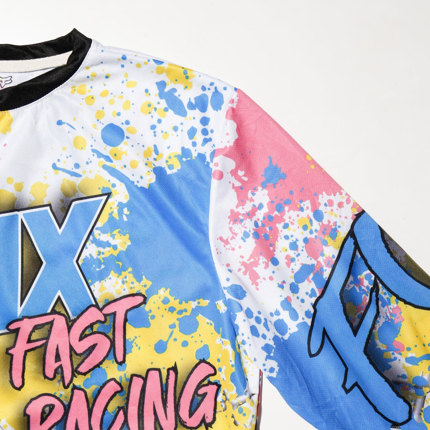vintage fox racing splashed motocross l/s