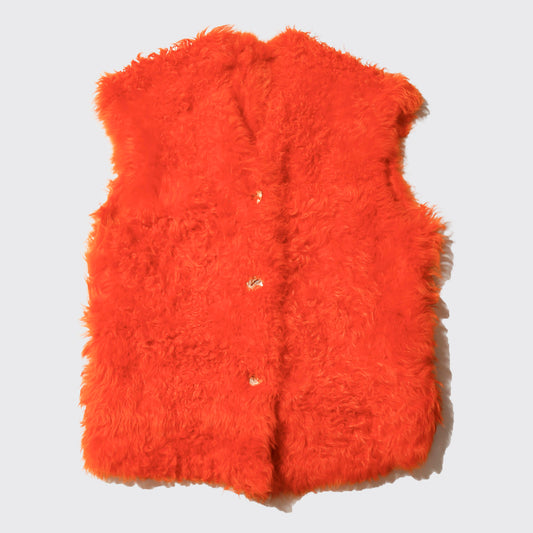 vintage reversible shearling elmo vest