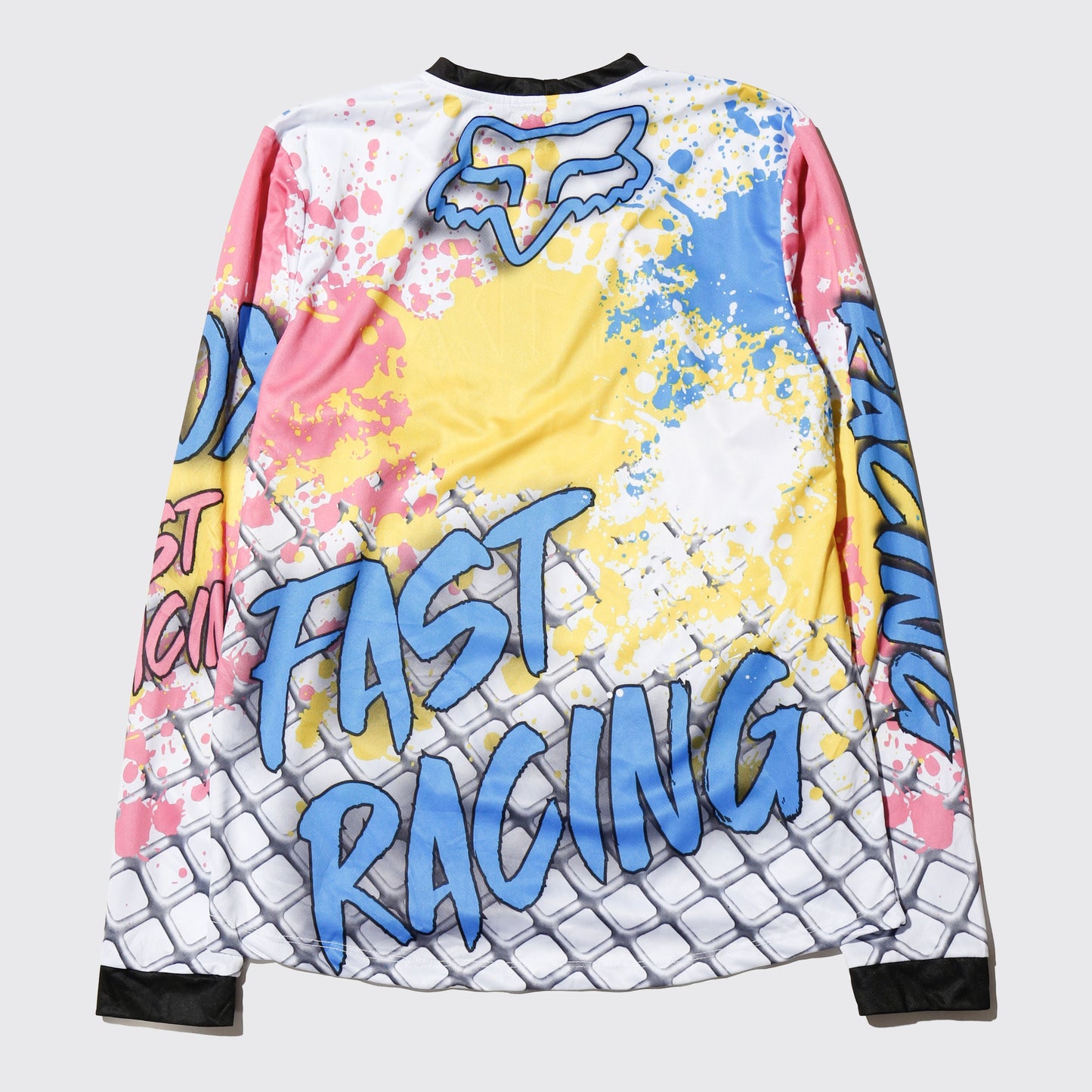 vintage fox racing splashed motocross l/s
