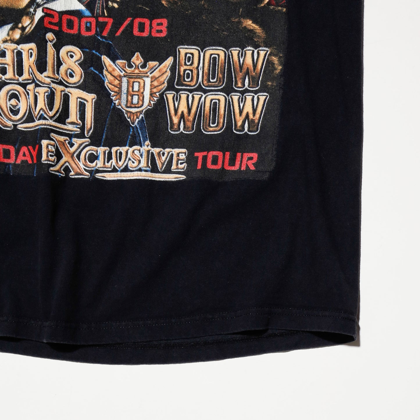 vintage 2007/2008s Chris Brown BOW WOW exclusive tour t-shirt , with SOULJA BOY etc.