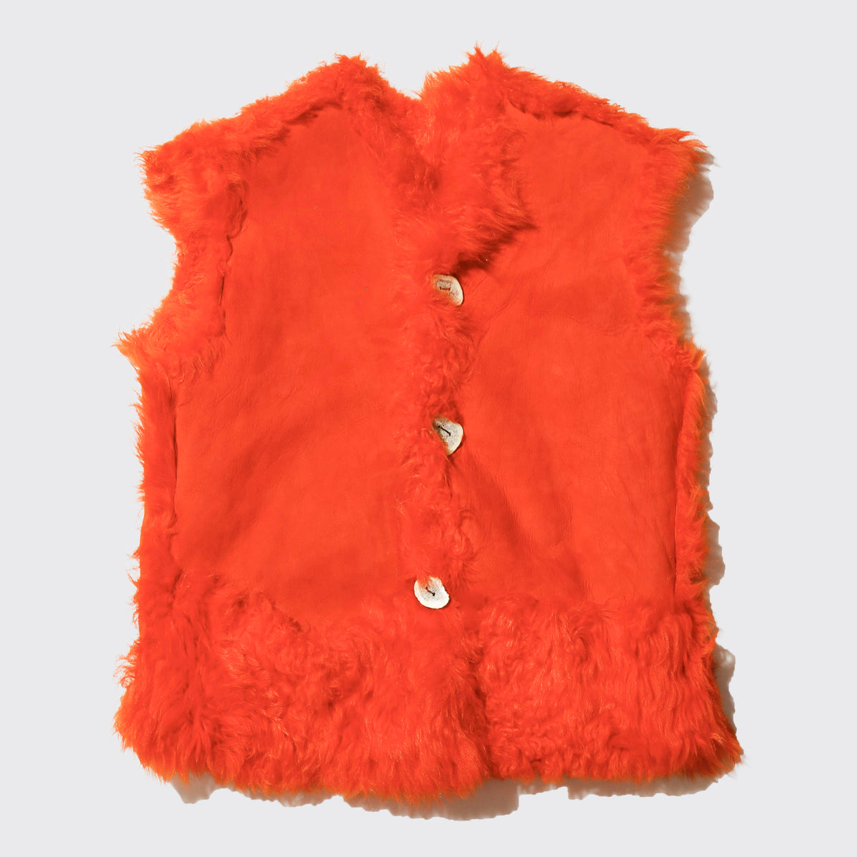 vintage reversible shearling elmo vest