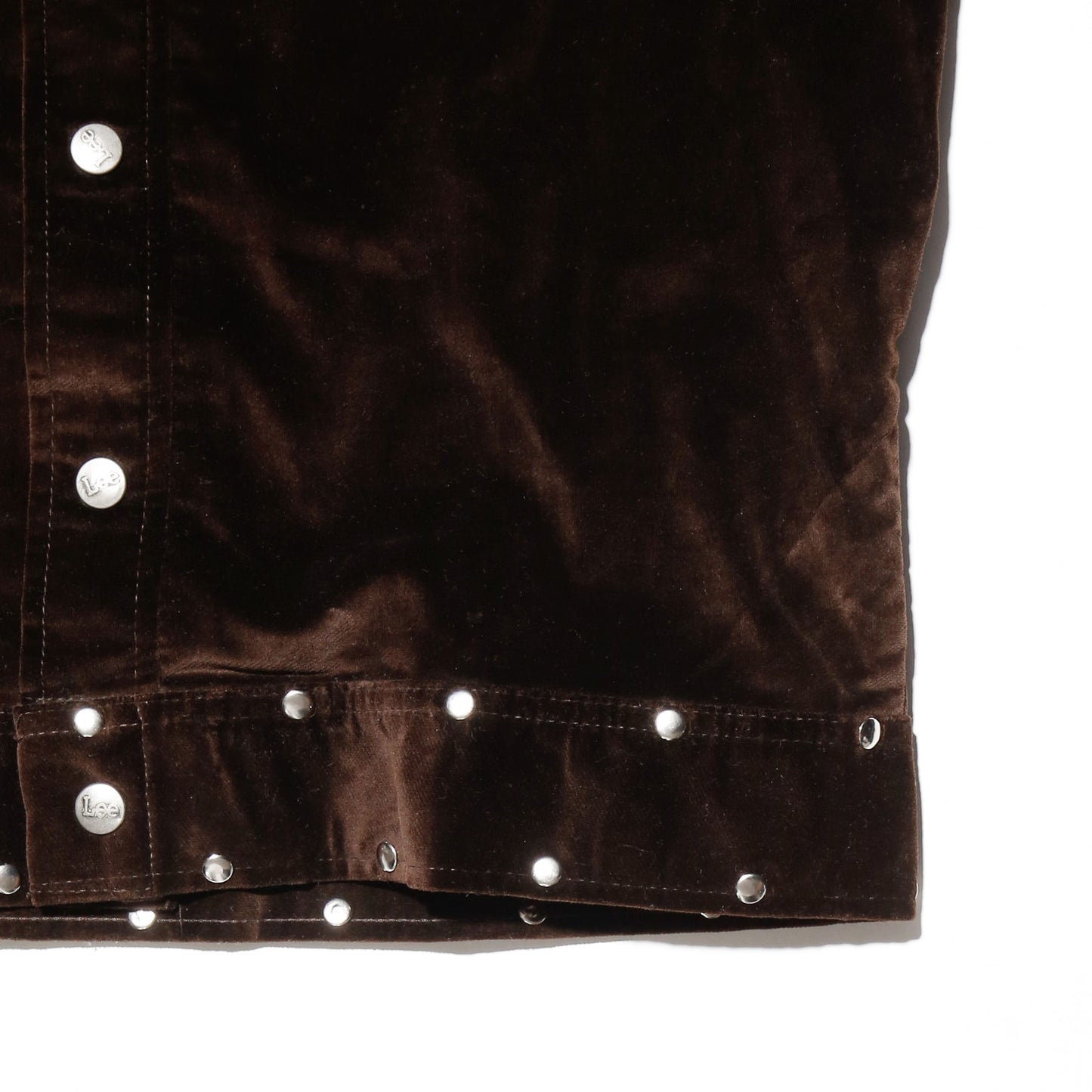 vintage 70's lee studs velvet trucker jacket