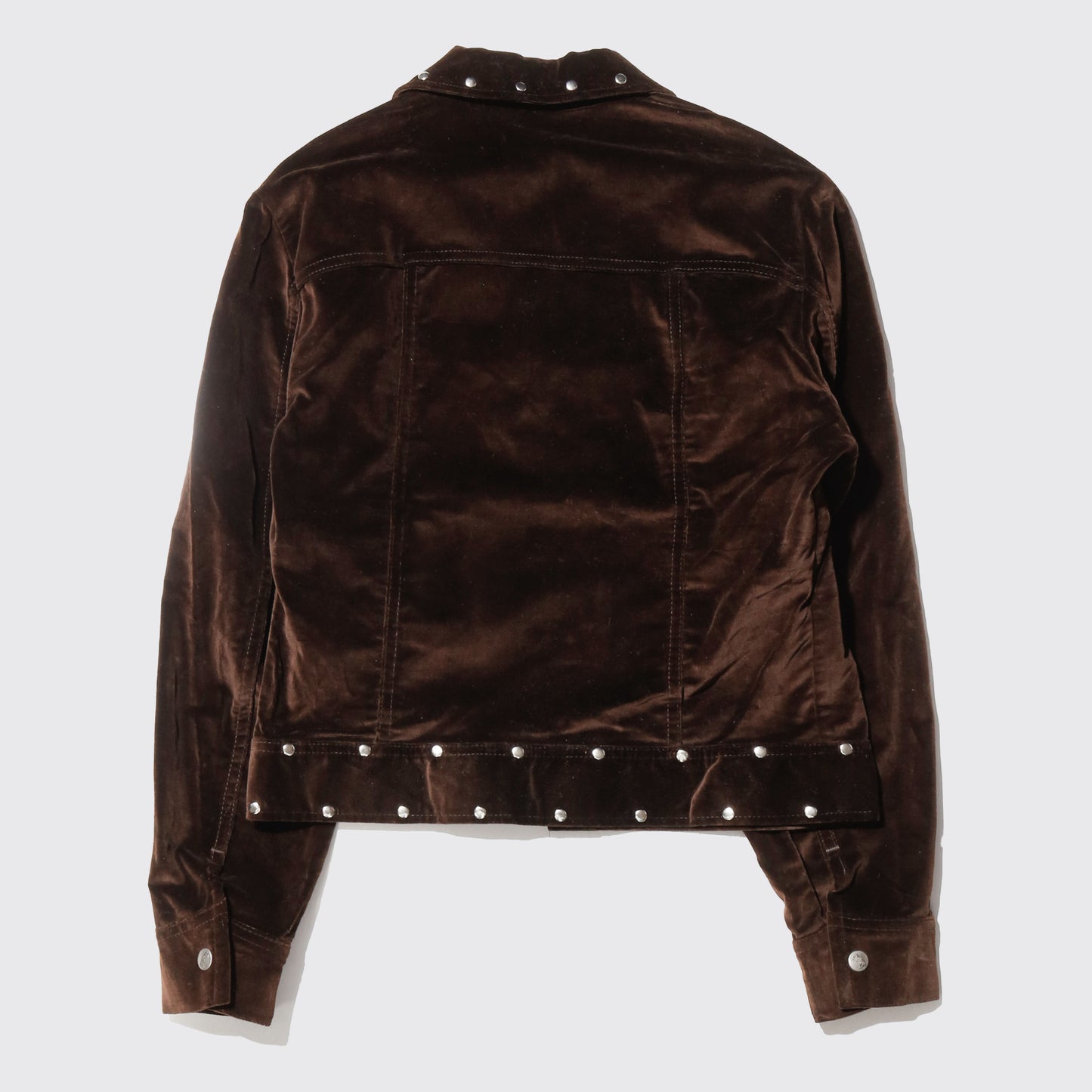 vintage 70's lee studs velvet trucker jacket