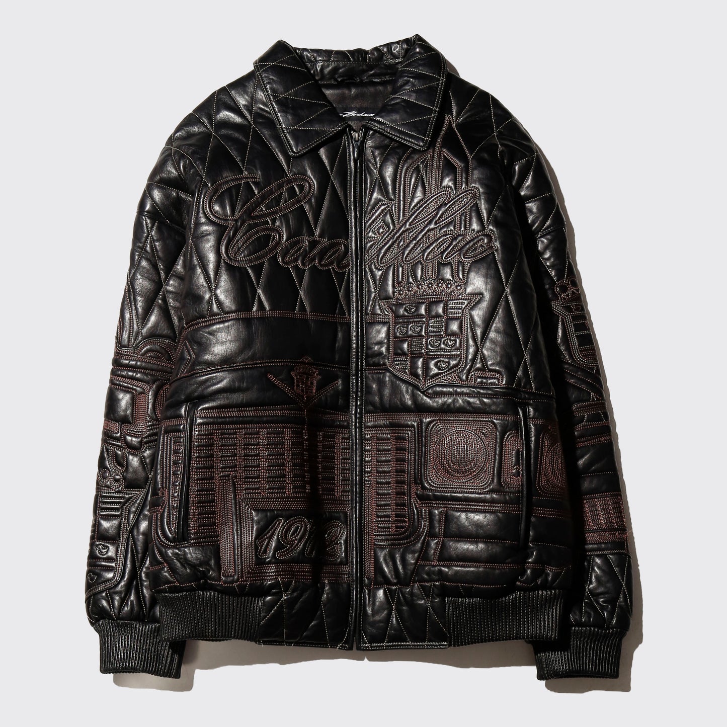 vintage pelle pelle marc buchanan cadillac quilted leather jacket