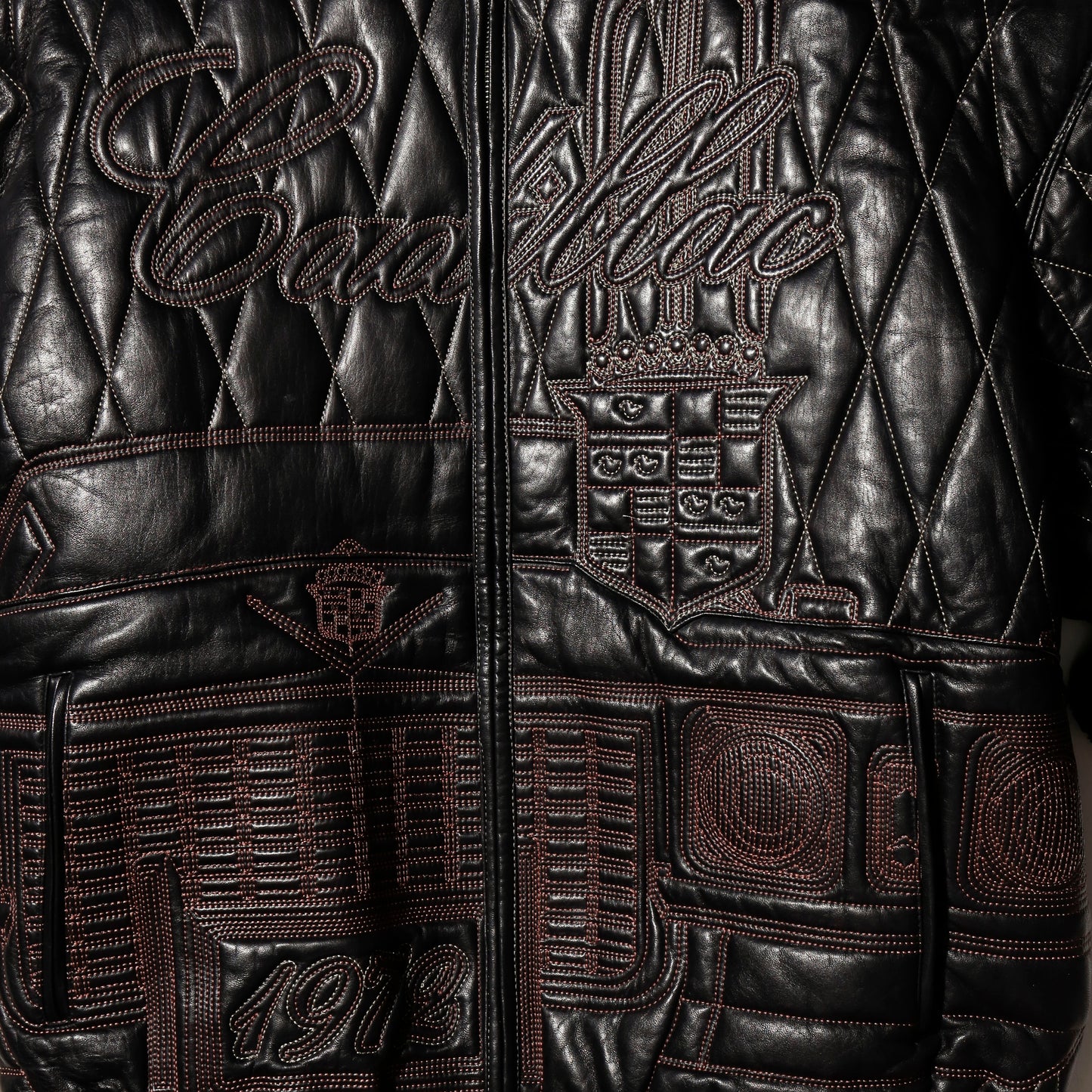vintage pelle pelle marc buchanan cadillac quilted leather jacket