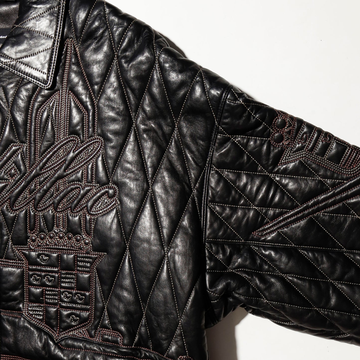 vintage pelle pelle marc buchanan cadillac quilted leather jacket