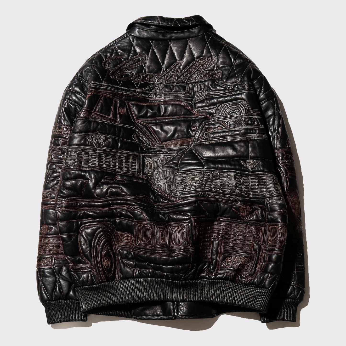 vintage pelle pelle marc buchanan cadillac quilted leather jacket