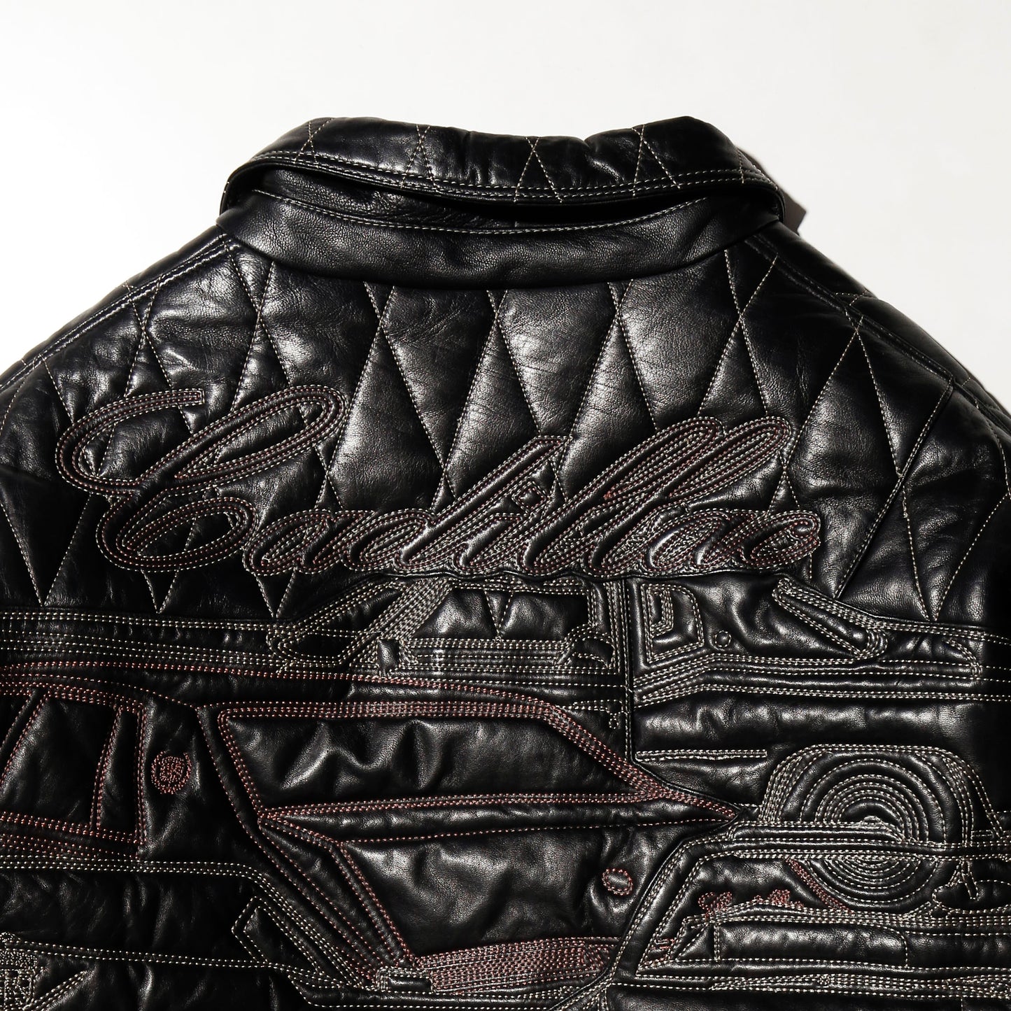 vintage pelle pelle marc buchanan cadillac quilted leather jacket