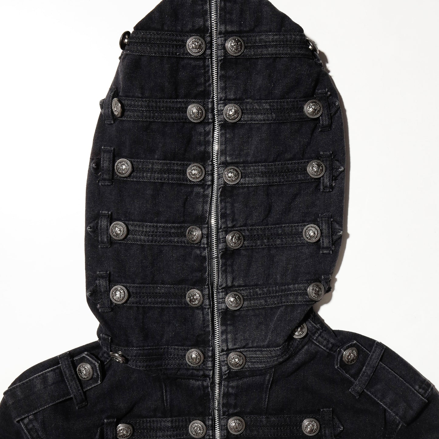 *one-off hooded napoleon jacket